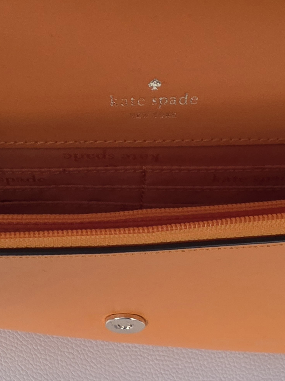 Kate Spade Orange Leather Crossbody Bag - Picture 3 of 5